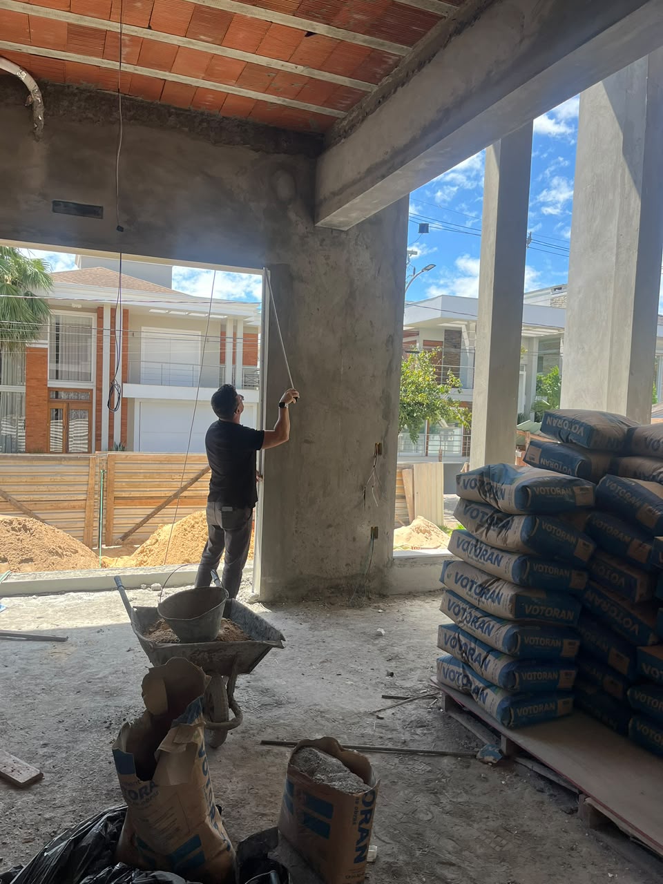 Vão pronto para instalação da esquadria